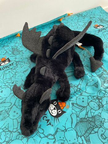 Peluche JELLYCAT ONYX DRAGON LARGE 🖤
