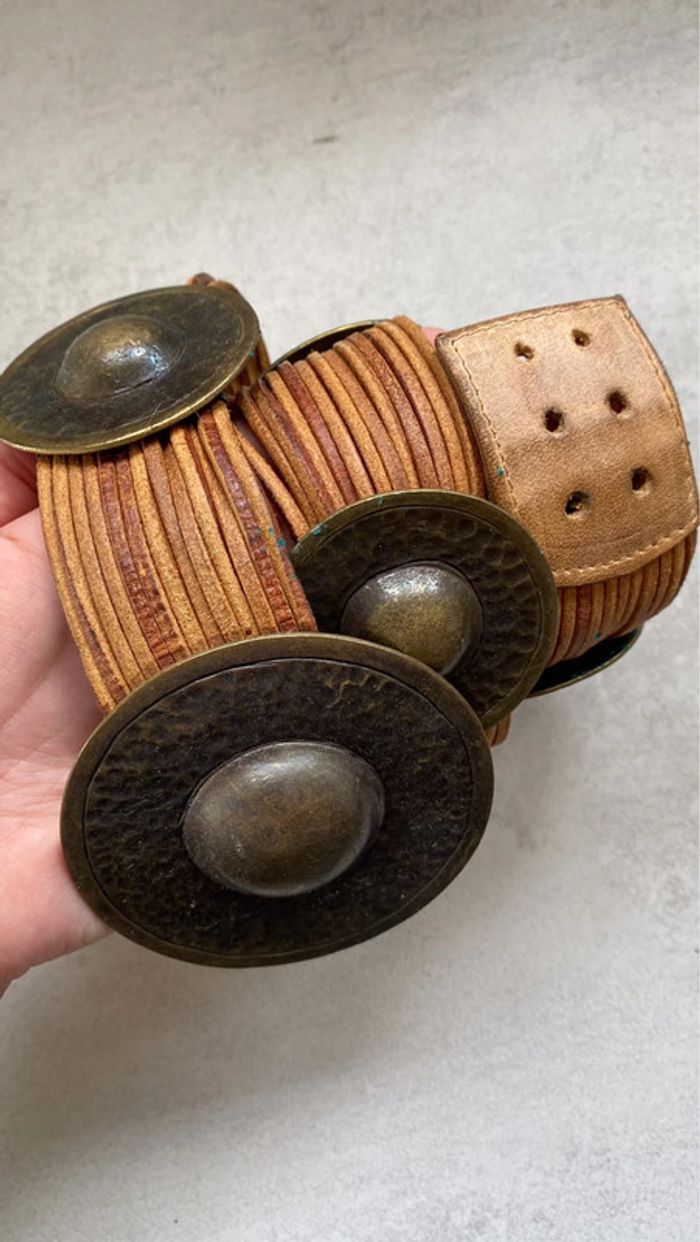 Ceinture naturelle a ronds taille 65 cm - photo numéro 3