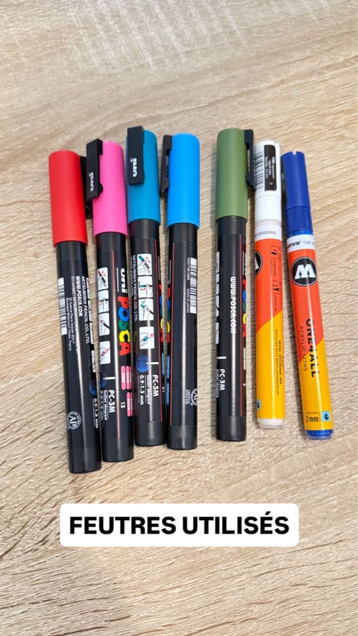 pochette POSCA avec feutres - photo numéro 2