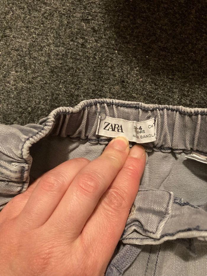 Pantalon gris Zara - Enfant 3-4 ans (104 cm) - photo numéro 3
