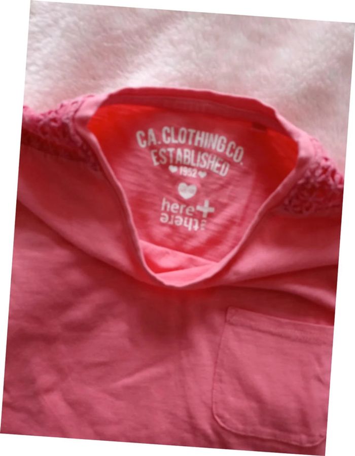 T-shirt rose uni 12 ans - photo numéro 3