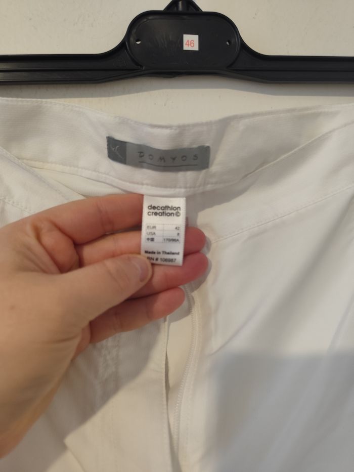 Pantalon blanc cargo taille 42 Domyos Decathlon - photo numéro 9