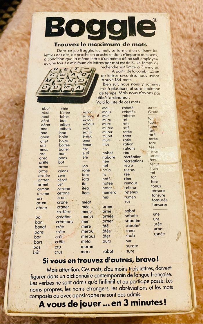 Jeu vintage Boggle - photo numéro 4