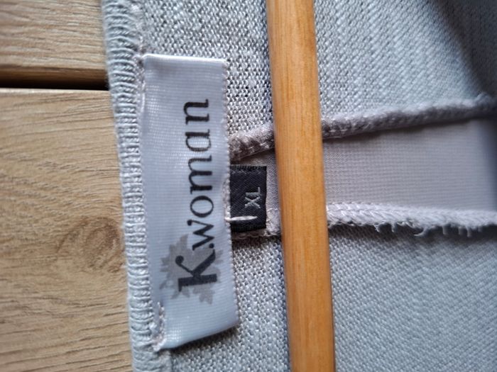 Tee-shirt long gris argenté manches 3/4, K Woman, Taille XL - photo numéro 2