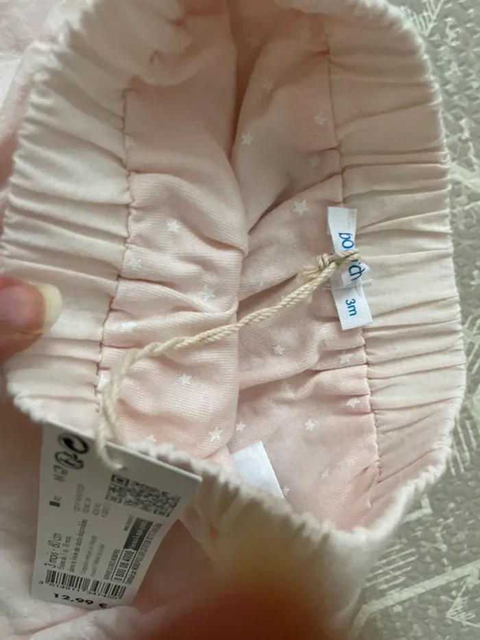 Pantalon rose clair 3 mois neuf - photo numéro 2