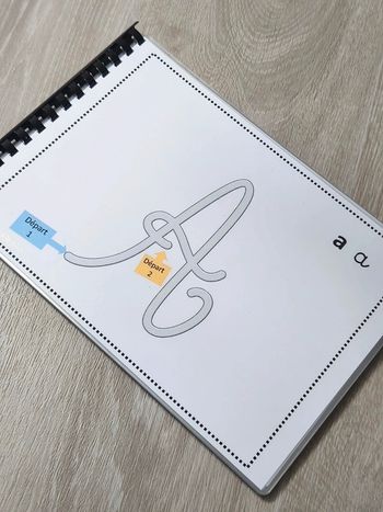 Carnet écriture de l'alphabet majuscule Format A4