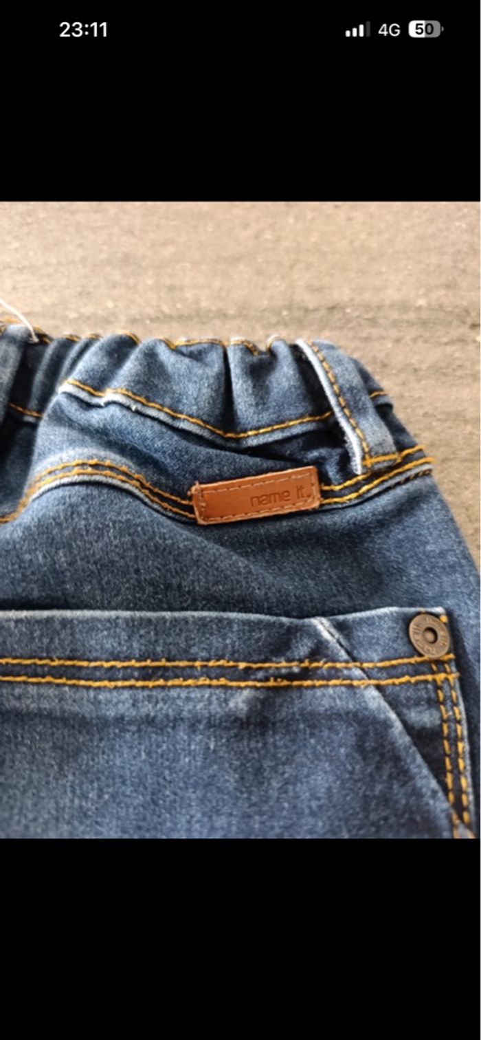 Vends jean fille name it en très bon état - photo numéro 4