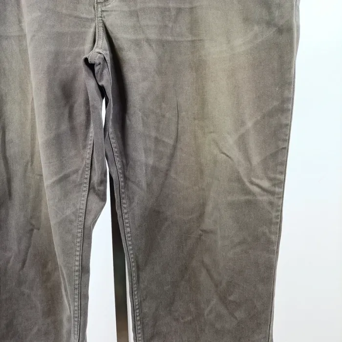 Pantalon droit kaki/ gris en toile Lee Cooper en coton élasthanne T40 taille 52 A1450 - photo numéro 4