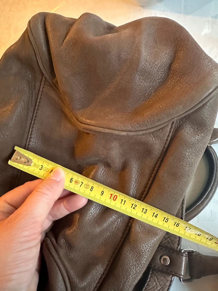 Sac marron en cuir - Vanessa Bruno - photo numéro 8