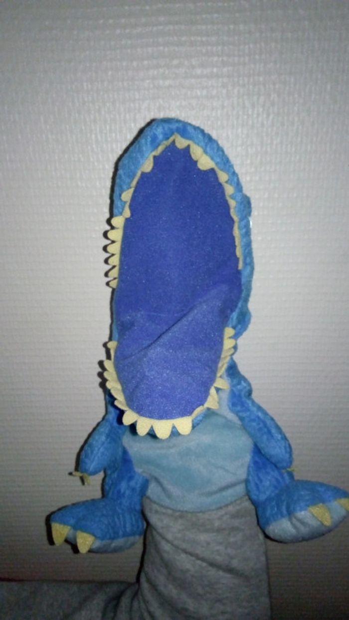 Marionnette Vélociraptor bleu - photo numéro 3