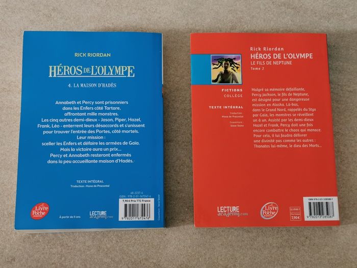 Héros de l'Olympe Tomes 2 et 4 Rick Riordan - photo numéro 2