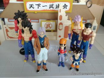 Lot figurine Dragon Ball GT Goku Vegeta SS4 Pan Trunks Baby Vegeta