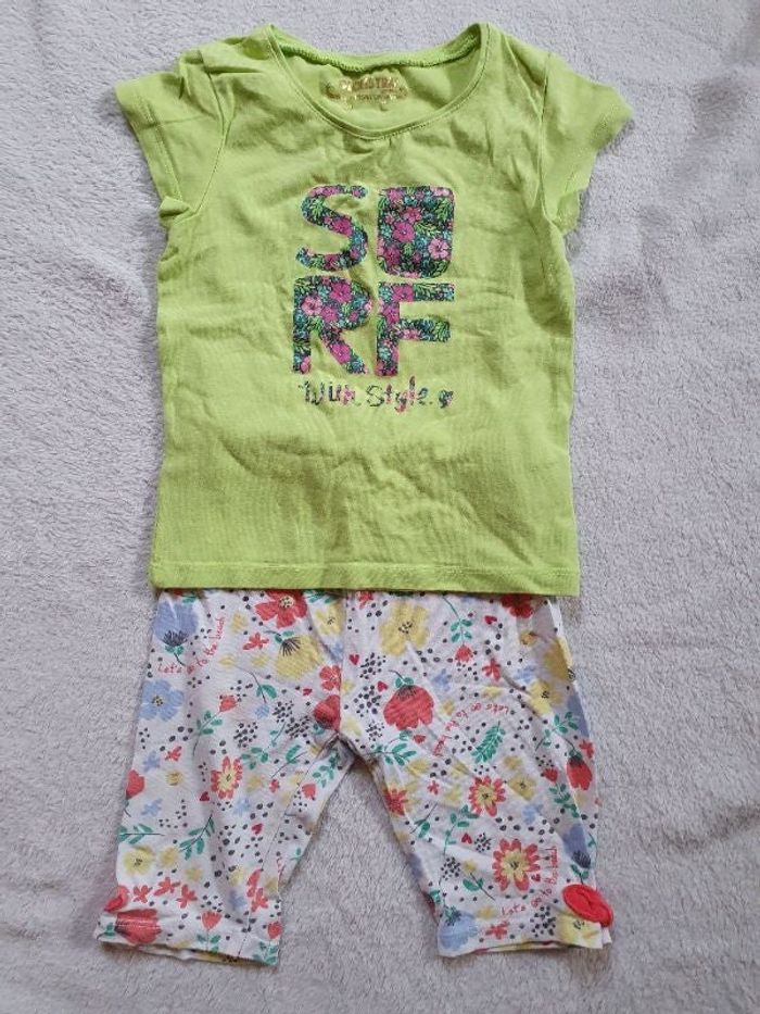 Tshirt et short fleuris
