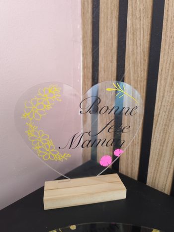 Cadre plexiglass personnalisé - idée cadeau fête des mères