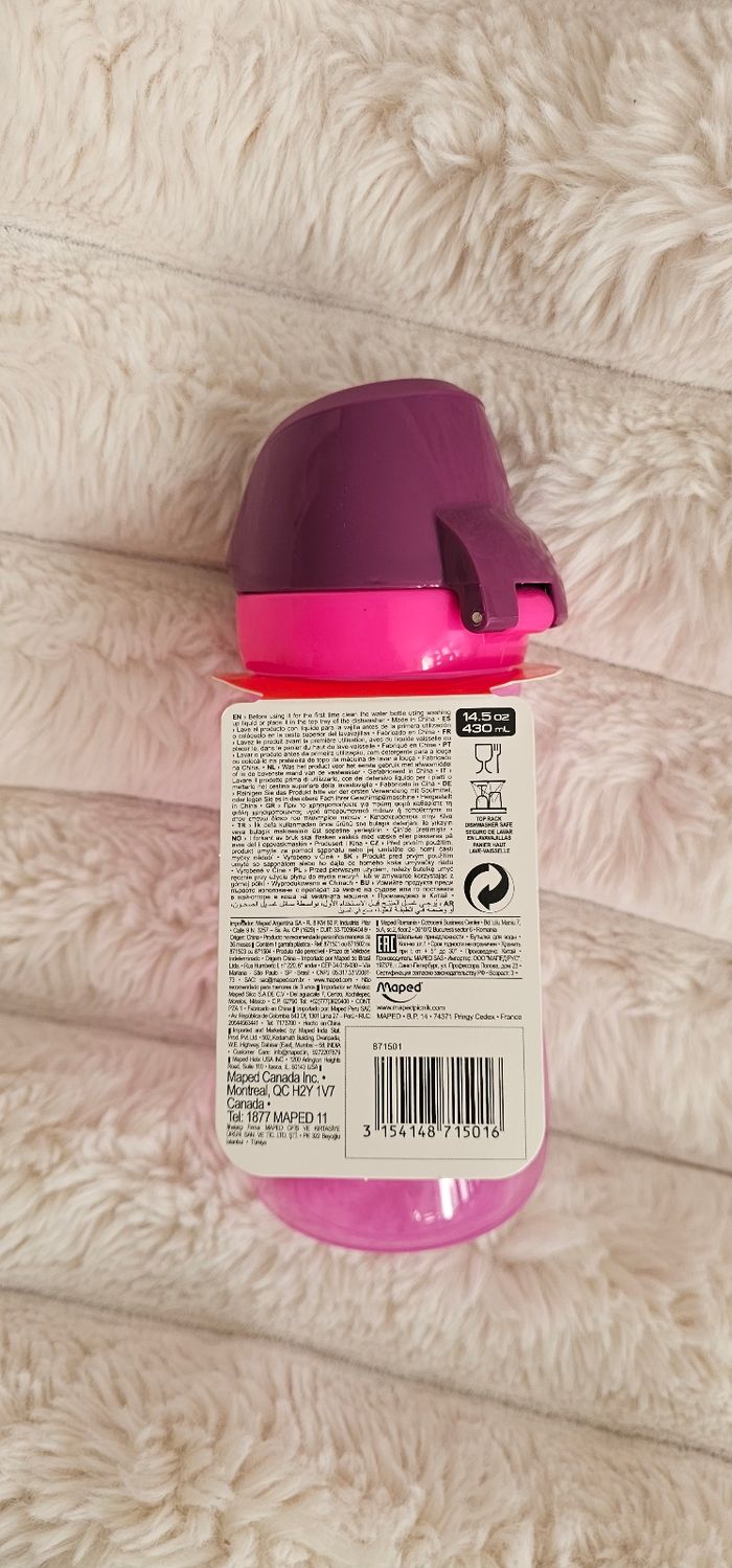 Gourde anti fuite Maped rose Neuf - photo numéro 6