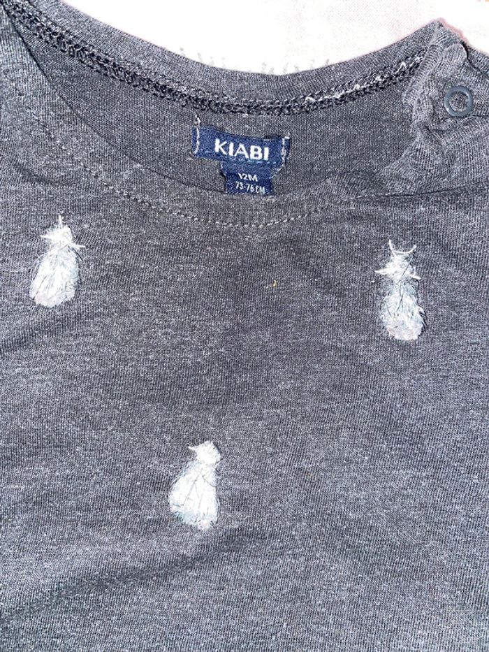 Ensemble pantalon t-shirt, taille 12 mois, marque Kiabi. - photo numéro 7