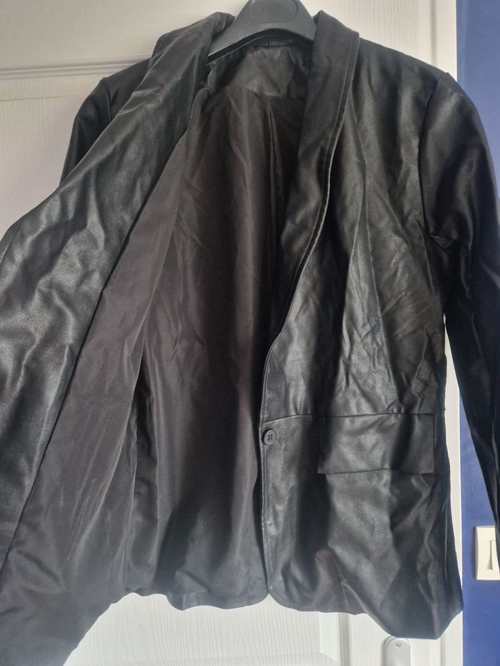 Blazer simili cuir - photo numéro 4