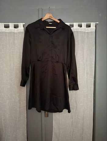 Robe satin noir Pimkie 