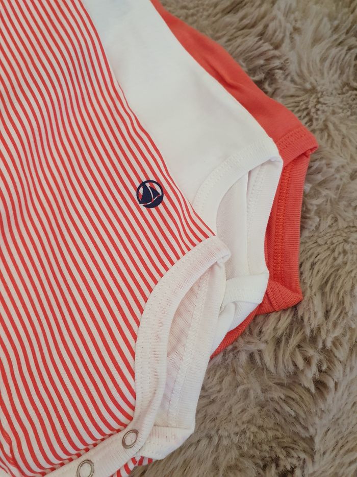 Lot de 3 bodies sans manches 18mois petit bateau - photo numéro 3