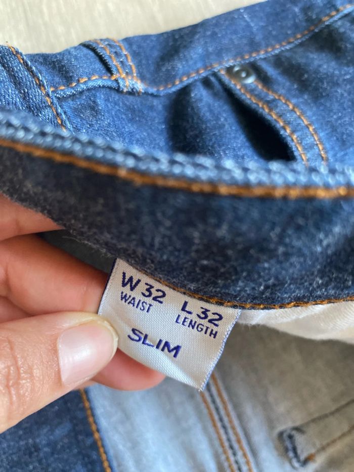 Jeans homme taille W32 L32 SLIM - photo numéro 3