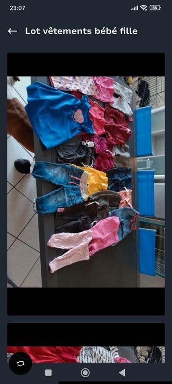 Lot vêtements bébé fille