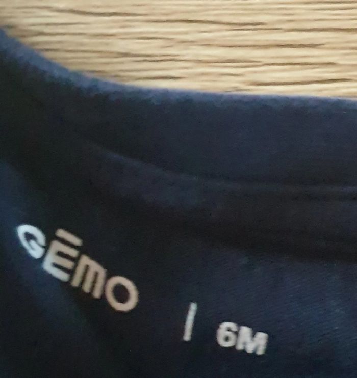 💚 Tee-shirt ML 6 mois Gémo #emyfleury_6moisgarçon - photo numéro 3