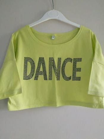 Tee shirt Manches 3/4 style crop top