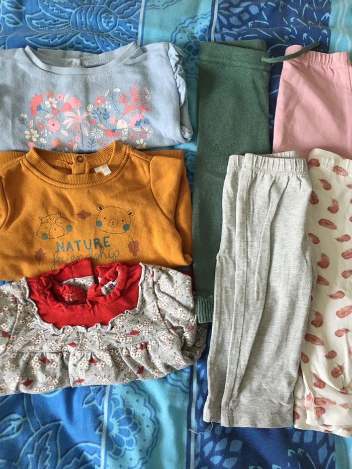 lot pull, legging 9 mois