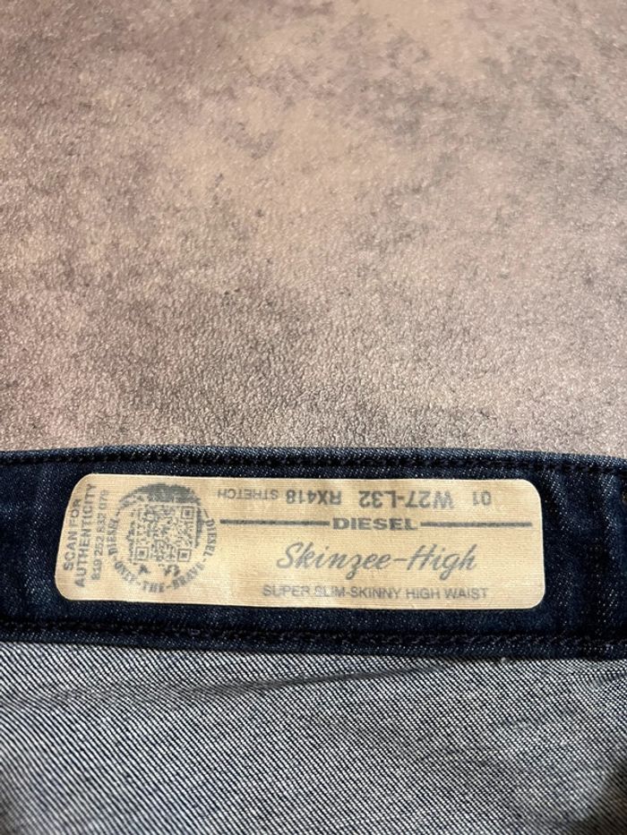 Jean Diesel femme taille haute skinny w27 l32 // Jean Diesel skinzee-high 27 - photo numéro 5