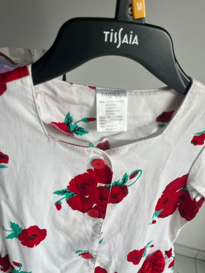 Robe cérémonie coquelicots fille - photo numéro 2