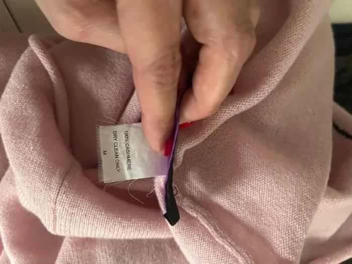 Los angeles pull 100 %, cachemire, rose, femme, taille M - photo numéro 6