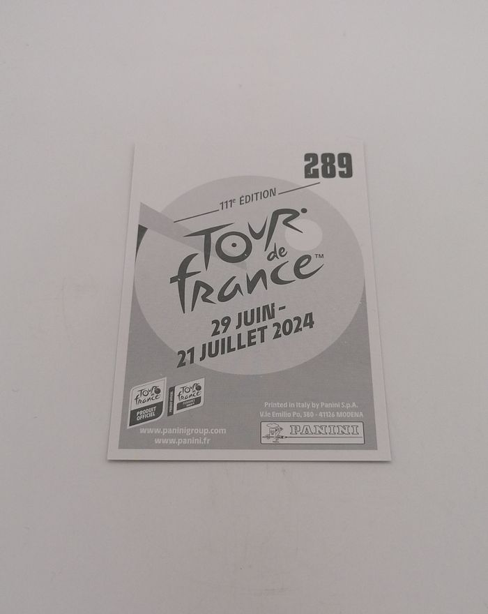 Panini sticker Tour de France 2024 n° 289. - photo numéro 3