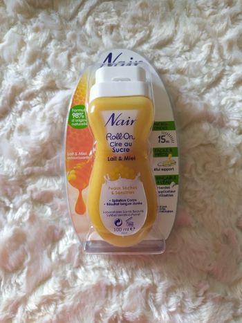 Nair roll-on cire au sucre lait et miel