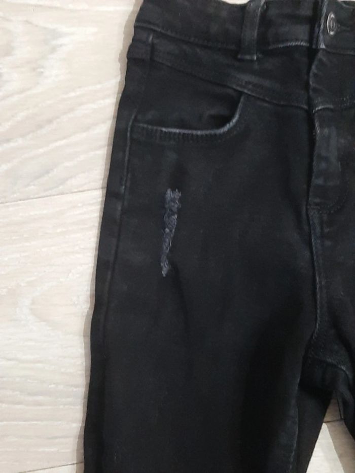 Pantalon jean s noir, slim, épais, XXS/12 ans, peu mis - photo numéro 5
