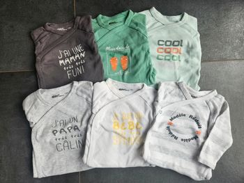 Lot 6 bodes ML 6 mois