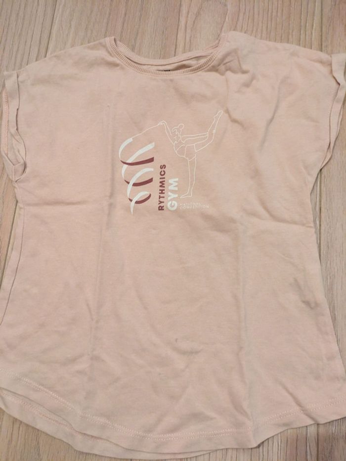 Tee-shirt sport fille rose