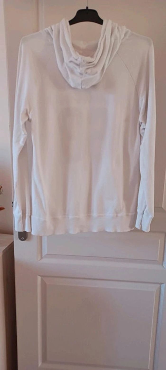 Sweat à capuche femme/fille, blanc fin/léger, taille M - photo numéro 4