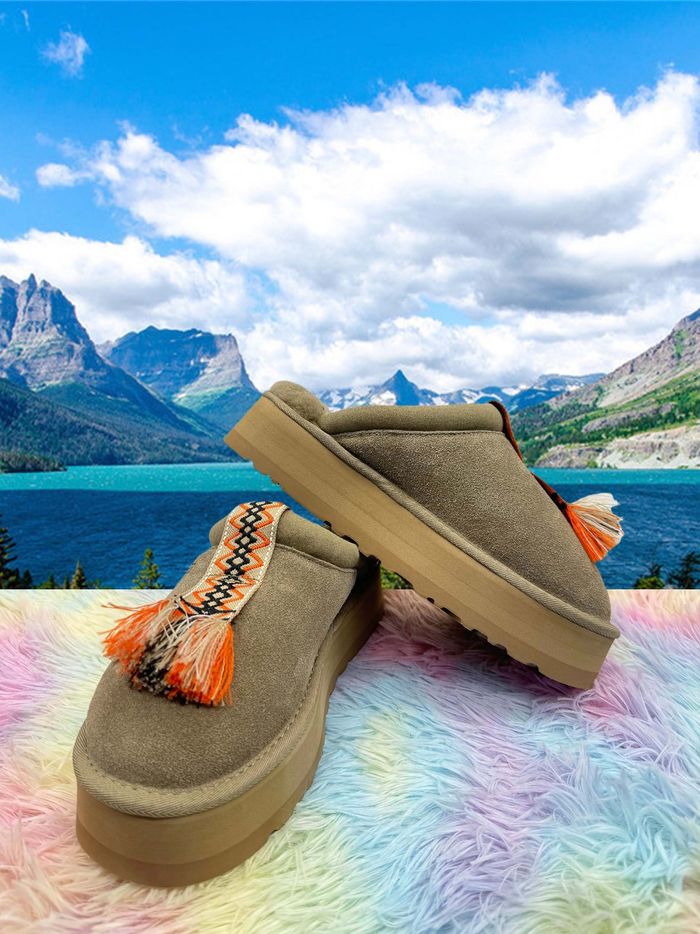 Pantoufles d'hiver UGG Tazzle, vert brunâtre, pointure 36 - photo numéro 5