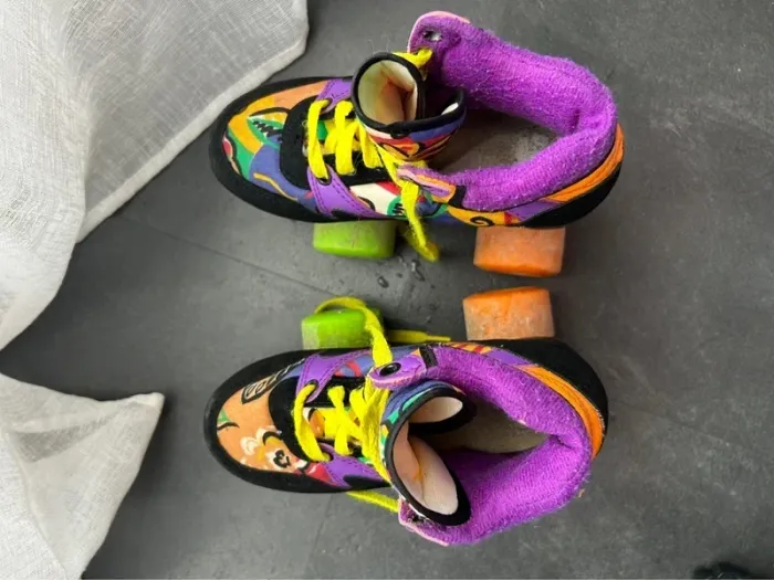 Patins à roulettes vintage colorés – semelle 21 cm - photo numéro 3
