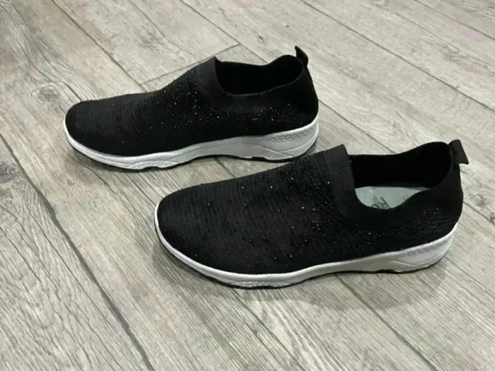 Sneakers à talon compensé Femme noir - photo numéro 2