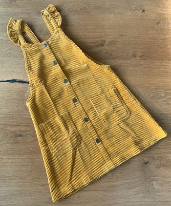 Robe salopette moutarde