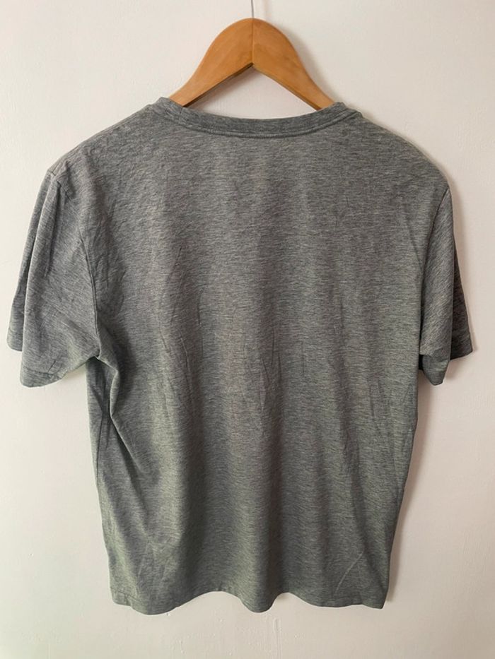 T-shirt Puma gris brodé – Homme – Taille M – Logo grand format - photo numéro 5