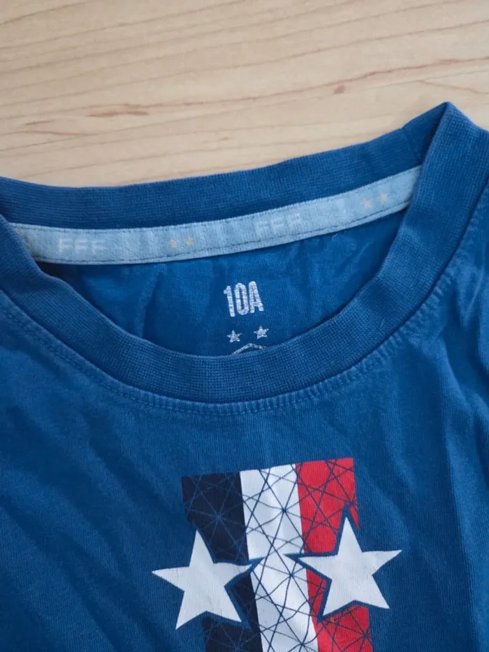 Tee shirt 10ans garçon FFF - photo numéro 2