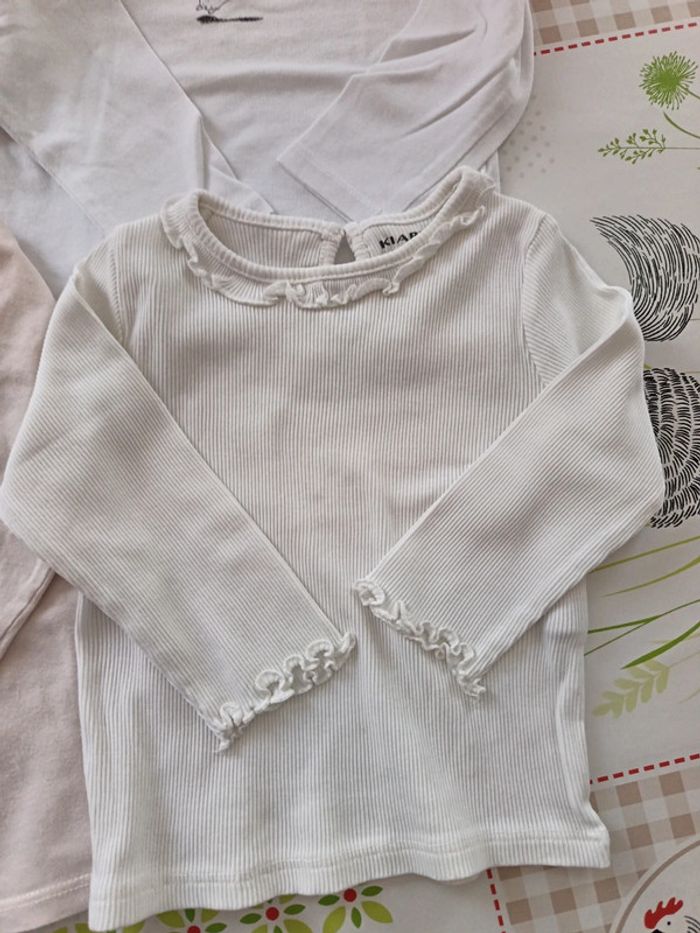 Lot 4 tee-shirt ML taille 12 mois - photo numéro 5