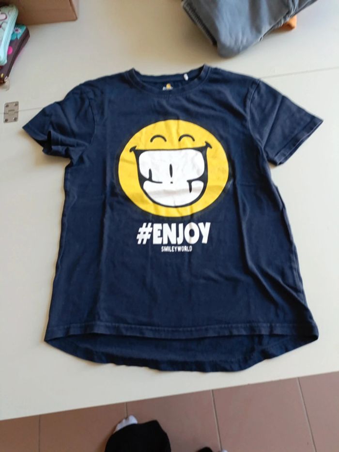 T-shirt manches courtes smiley 12 ans
