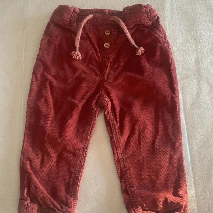 👖 Pantalon rouge en velours 👖