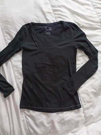 T-shirt noir argenté T36