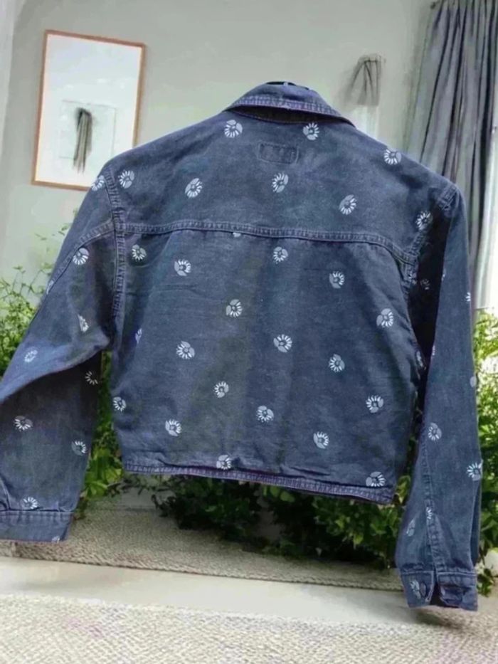 Veste jean courte effet délavée noir 🌹 10 ans 🌹 - photo numéro 2