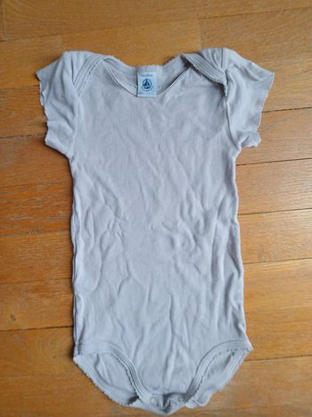 Bodie fille mauve manches courtes Petit Bateau 24 mois