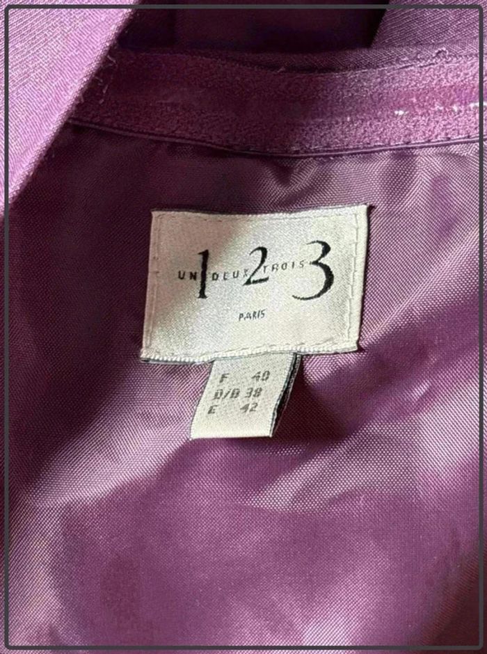 Magnifique  robe taille 40  marque un deux trois - photo numéro 4